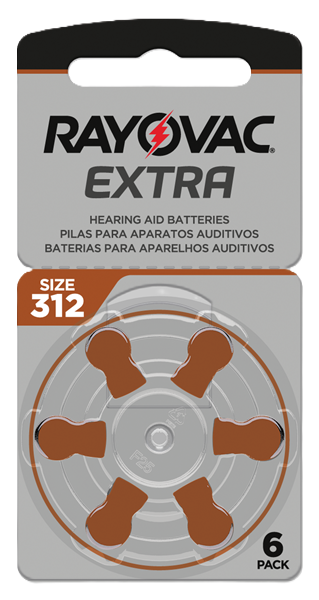Pilha Auditiva Rayovac EXTRA ADVANCED 312