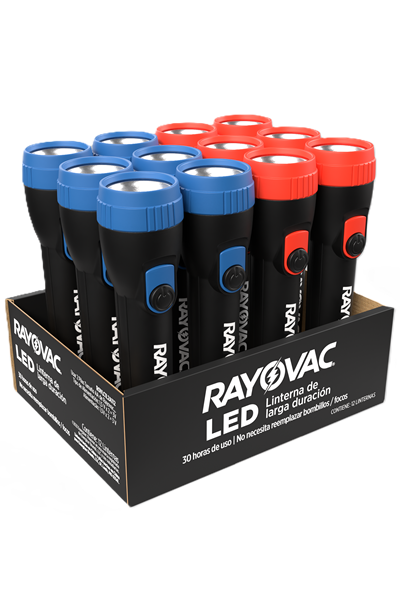 Lanterna LED de Longa Duração Rayovac Bandeja - 2AA